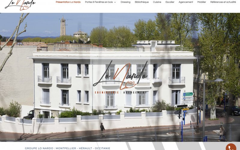 Site web Lo Nardo Menuiserie