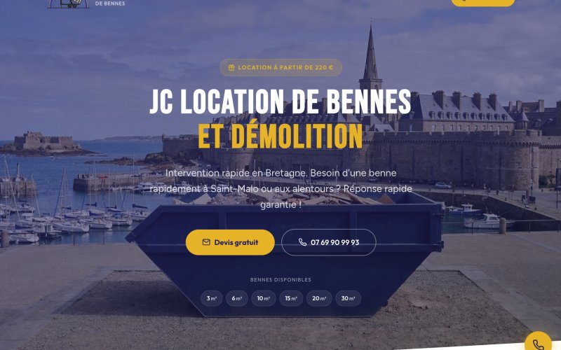 Site web JC Location de Bennes