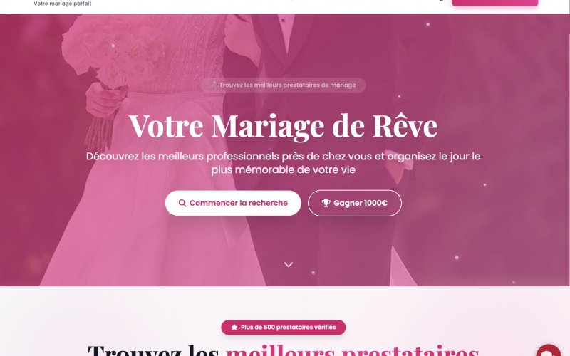 Site web Wedding MAG'