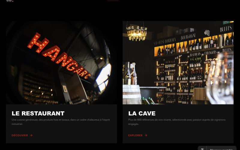 Site web Le Hangar C