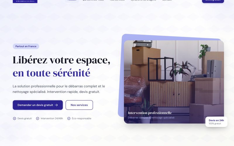 Site web debarrasconnect.fr
